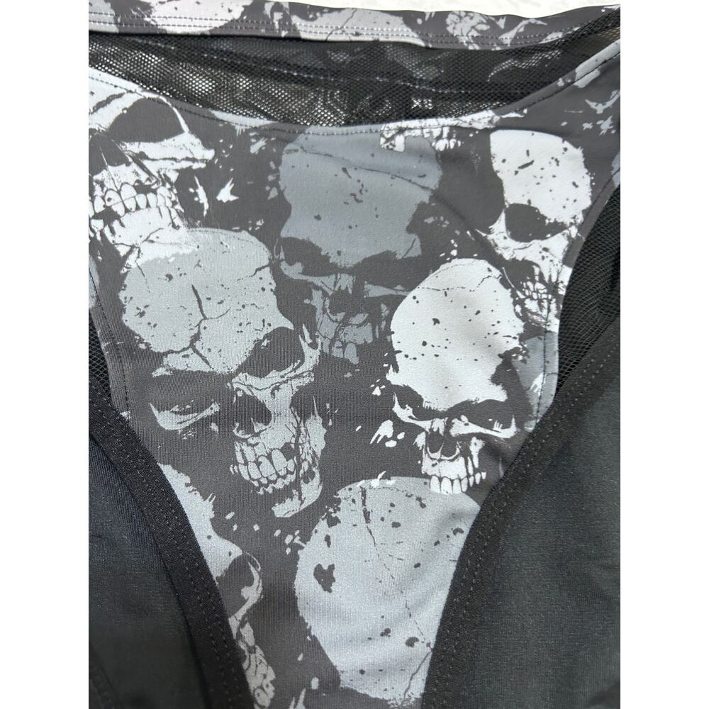 Killstar Tomb Lagoon Bikini Set XS Black Skull Gothic Pinup Vampy Rockabilly Emo - Picture 4 of 11
